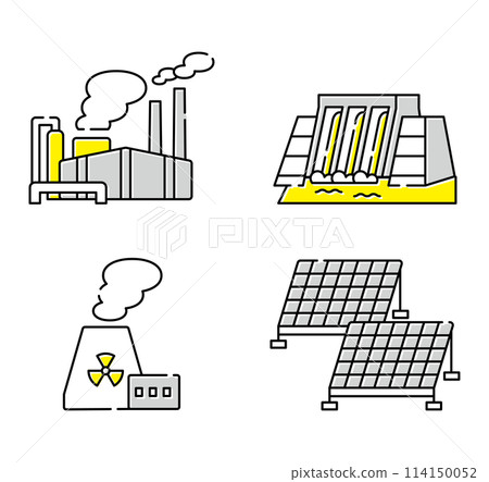 Energy power plant icon Energy power plant icon 114150052