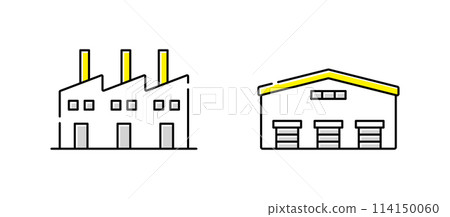 Factory industry icon Factory industry icon 114150060