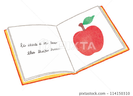 一本可愛的圖畫書,有一頁蘋果圖片 一本可愛的圖畫書,有一頁蘋果圖片 114150310