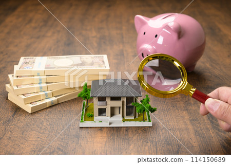 微型房子和存錢筒（+放大鏡） 114150689