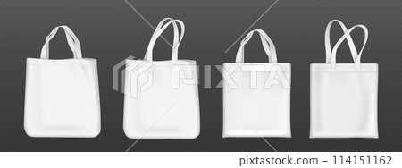 White blank tote bag mockup. White blank tote bag mockup. 114151162