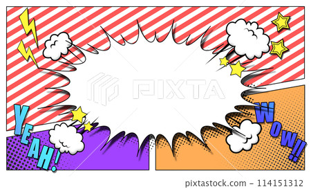 Comic book style backgrounds and exploding frames 114151312