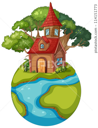 Enchanted House on a Miniature Planet 114151773