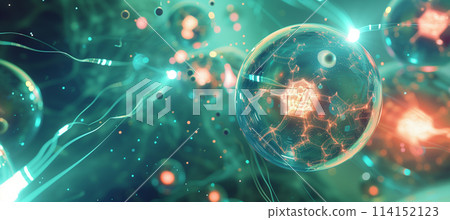 Subatomic proton particle collision in nuclear fusion experiment lab Subatomic proton particle collision in nuclear fusion experiment lab 114152123