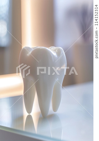 The tooth white on simple background for dental or medical concept The tooth white on simple background for dental or medical concept 114152314