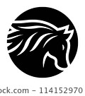 Horse logo images illustration 114152970