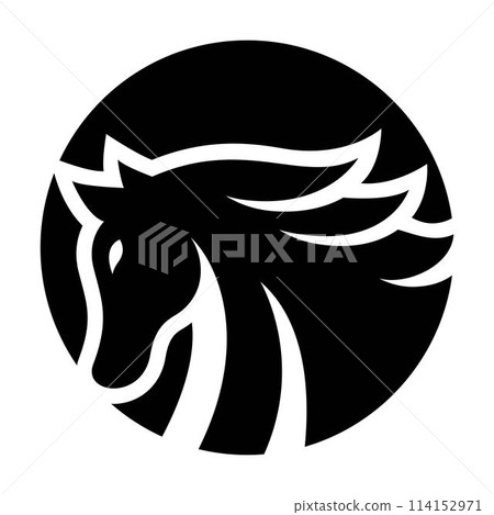 Horse logo images illustration 114152971