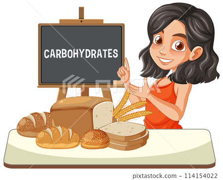 Educational Carbohydrates Nutrition Illustration 114154022