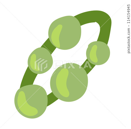 Summer necklace in flat design. Beach bijouterie or jewelry accessory model. Vector illustration isolated. Summer necklace in flat design. Beach bijouterie or jewelry accessory model. Vector illustration isolated. 114154945