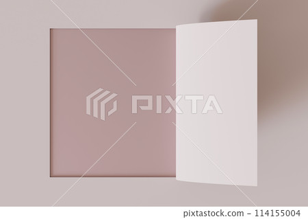 Minimalistic, abstract background, bended paper. Copy space for message, text. Beige, nude colors. Curved, rolled paper backdrop. Perfect for clean, modern design projects. 3D render. Minimalistic, abstract background, bended paper. Copy space for message, text. Beige, nude colors. Curved, rolled paper backdrop. Perfect for clean, modern design projects. 3D render. 114155004