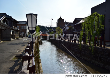 Historical and atmospheric water town scenery seen in Sawara, Katori City, Chiba Prefecture 114155247