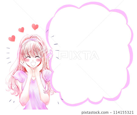 幸福的女人心講話泡泡 114155321