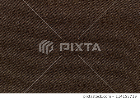 Dark brown flax linen canvas texture background. 114155719