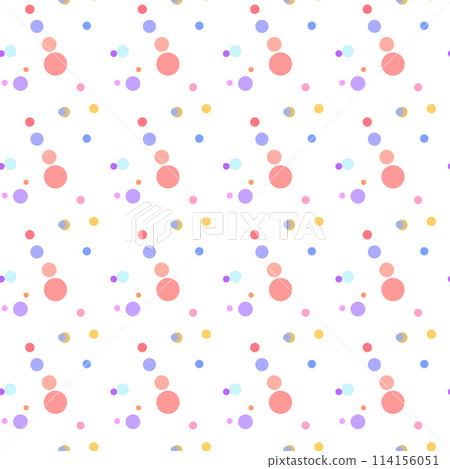 Texture with circles. Splash effect banner. Dotted abstract illustration with blurred drops of rain. Seamless pattern for fabric, textile 114156051