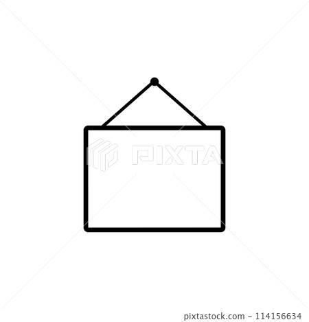 Artist Easel Flat Vector Icon Artist Easel Flat Vector Icon 114156634