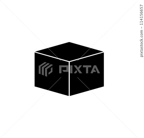 Box Flat Vector Icon 114156657