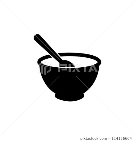 Bowl Flat Vector Icon Bowl Flat Vector Icon 114156664