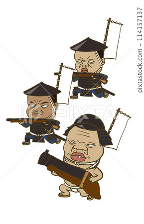 圖:日本戰國時代的砲兵隊和大砲 圖:日本戰國時代的砲兵隊和大砲 114157137