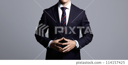 Buisnessman. Boss in a suit and tie 114157425