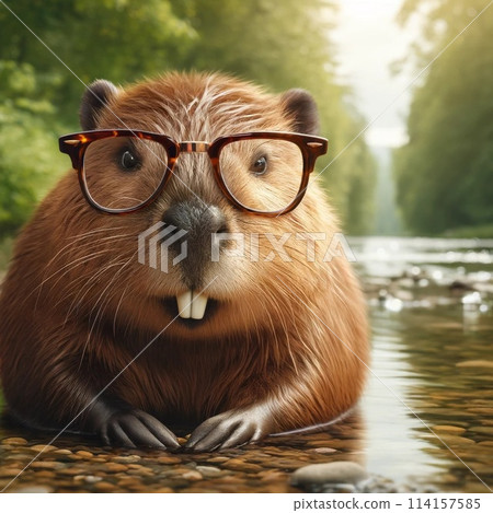 戴眼鏡的海狸 114157585