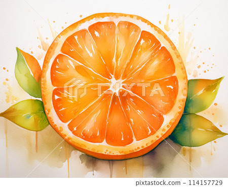 Illustration of oranges 114157729