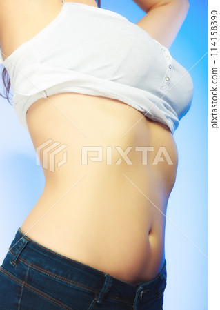 Body of young plus size woman 114158390