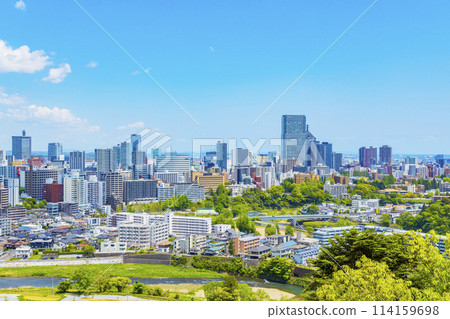 青葉城遺址和伊達政宗騎馬像 青葉城遺址和伊達政宗騎馬像 114159698