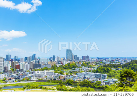 青葉城遺址和伊達政宗騎馬像 青葉城遺址和伊達政宗騎馬像 114159706