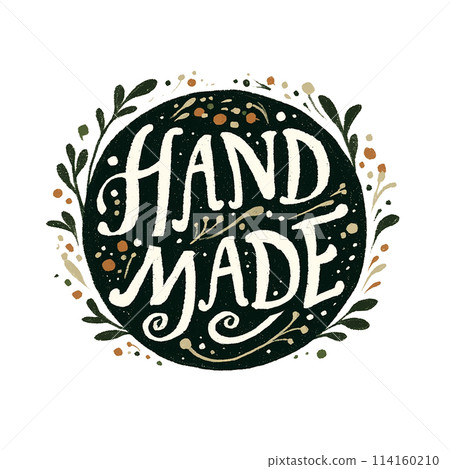 Handmade is a black and white logo with a white background. The logo is written in cursive style and has a flowing, artistic design. The logo conveys a sense of creativity and craftsmanship Handmade is a black and white logo with a white background. The logo is written in cursive style and has a flowing, artistic design. The logo conveys a sense of creativity and craftsmanship 114160210