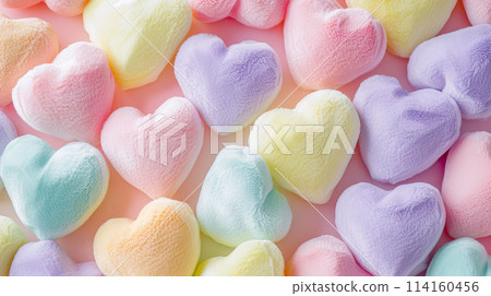 colorful, heart, pillow 114160456