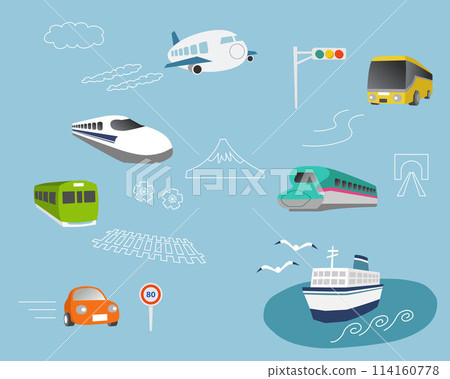 圓形可愛日本車套裝 114160778