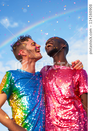 Rainbow colored outfits hotsell