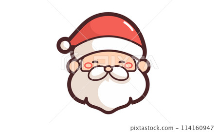 手绘卡通圣诞老人插画素材 114160947