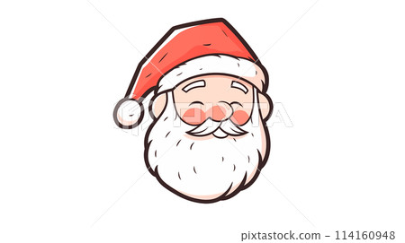 手绘卡通圣诞老人插画素材 114160948