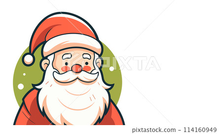 手绘卡通圣诞老人插画素材 114160949