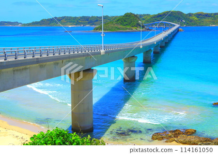 美麗的大海和角島大橋（下關市） 114161050