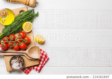 Cooking scene Cooking scene 114161697