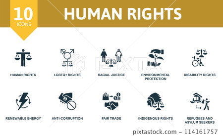 Human rights set. Creative icons. - Stock Illustration [114161757] - PIXTA