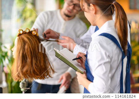 Hair salon mannequin 114161824
