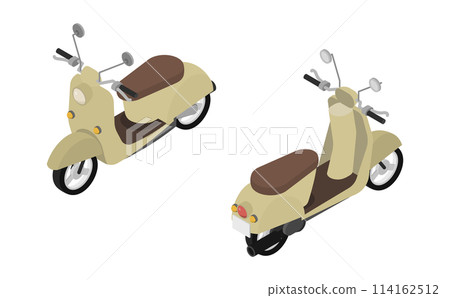 等距插圖: 滑板車 等距插圖: 滑板車 114162512