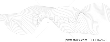 An abstract wave. An element of the sound track design, frequency spectrum, and wave effect. Stylized wave background for thematic and creative creative ideas 114162629