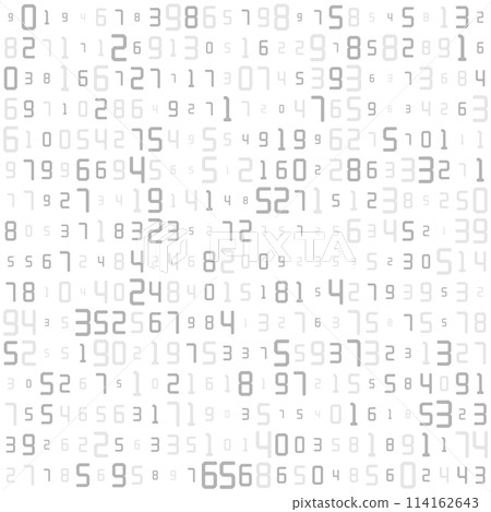 The matrix. A background with a chaotic arrangement of numbers. Technological cyberspace. decimal encoding of data. Background for thematic ideas 114162643