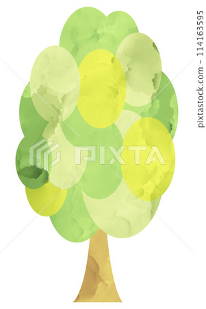 插畫素材樹木植物水彩手繪 插畫素材樹木植物水彩手繪 114163595