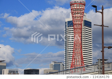 神戶風景：從臨海樂園看到的港塔 114164170