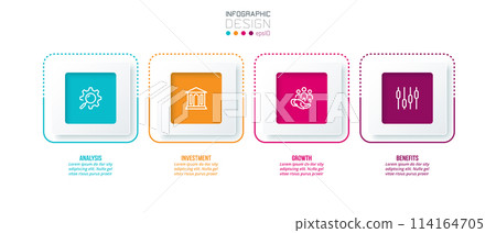 Business concept infographic template with option. 114164705