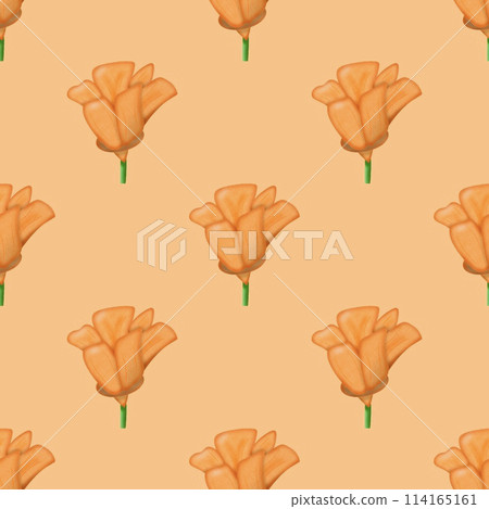 seamless pattern with tulips 114165161