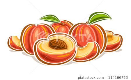 Vector logo for Peach 114166753