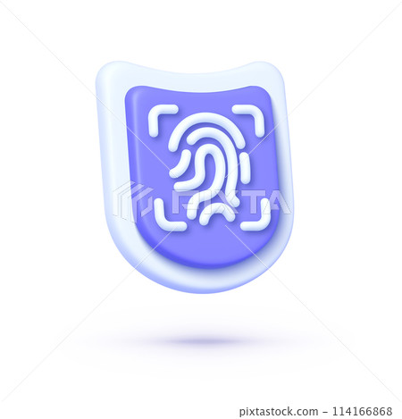 3d finger scan for print design. Personal data security. 3d vector illustration 3d finger scan for print design. Personal data security. 3d vector illustration 114166868