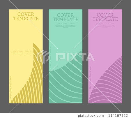 The design of the lines. A template for trending covers, banners, posters, brochures, magazines. Modern creative catalog idea, interior and decor design 114167522