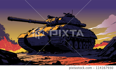 War tank vector 114167930